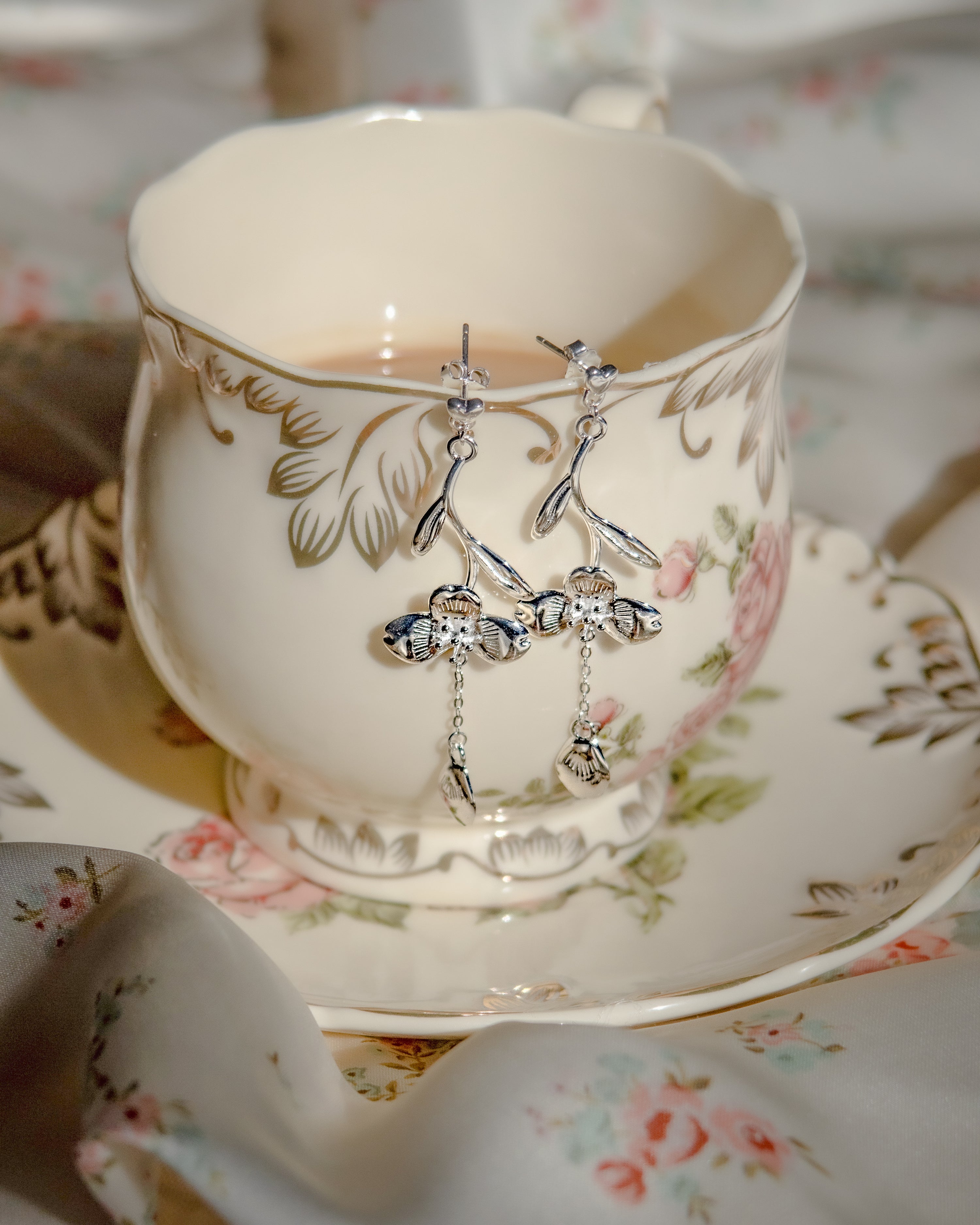 Loves Me Not | Silver Earrings