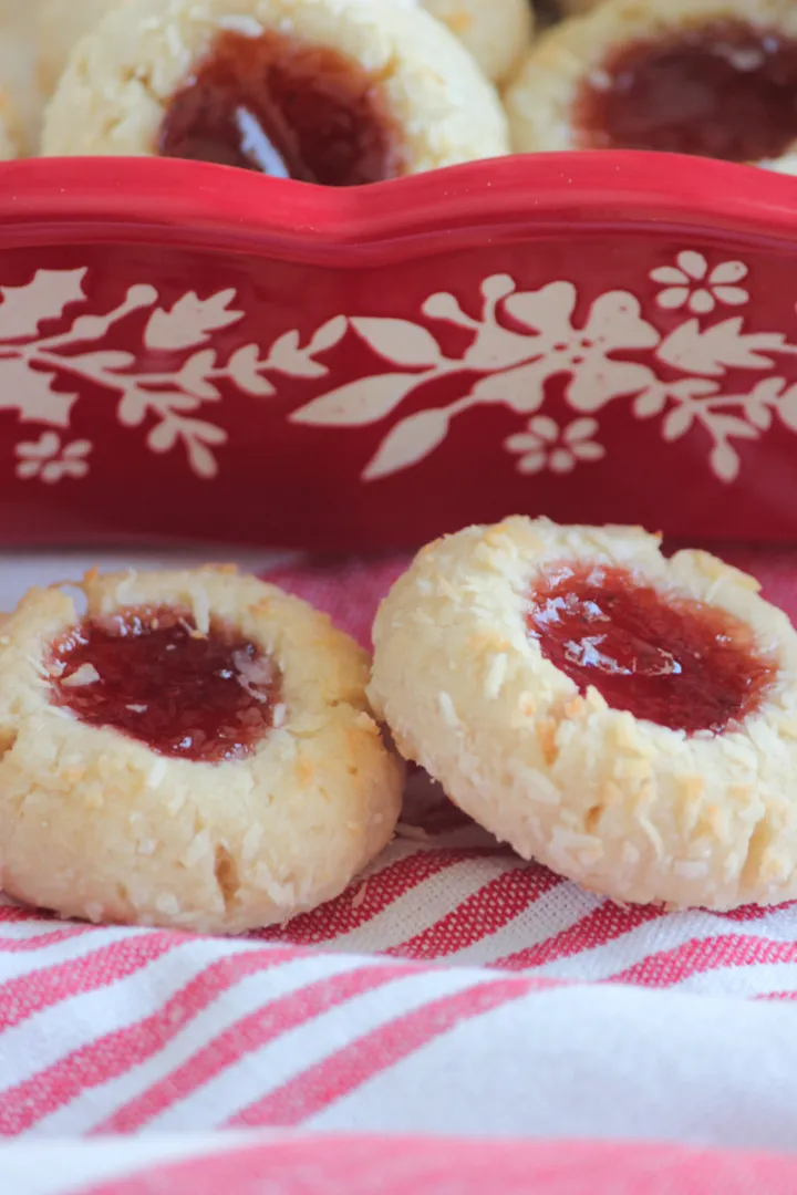 Selina's Coconut Thumbprint Cookies