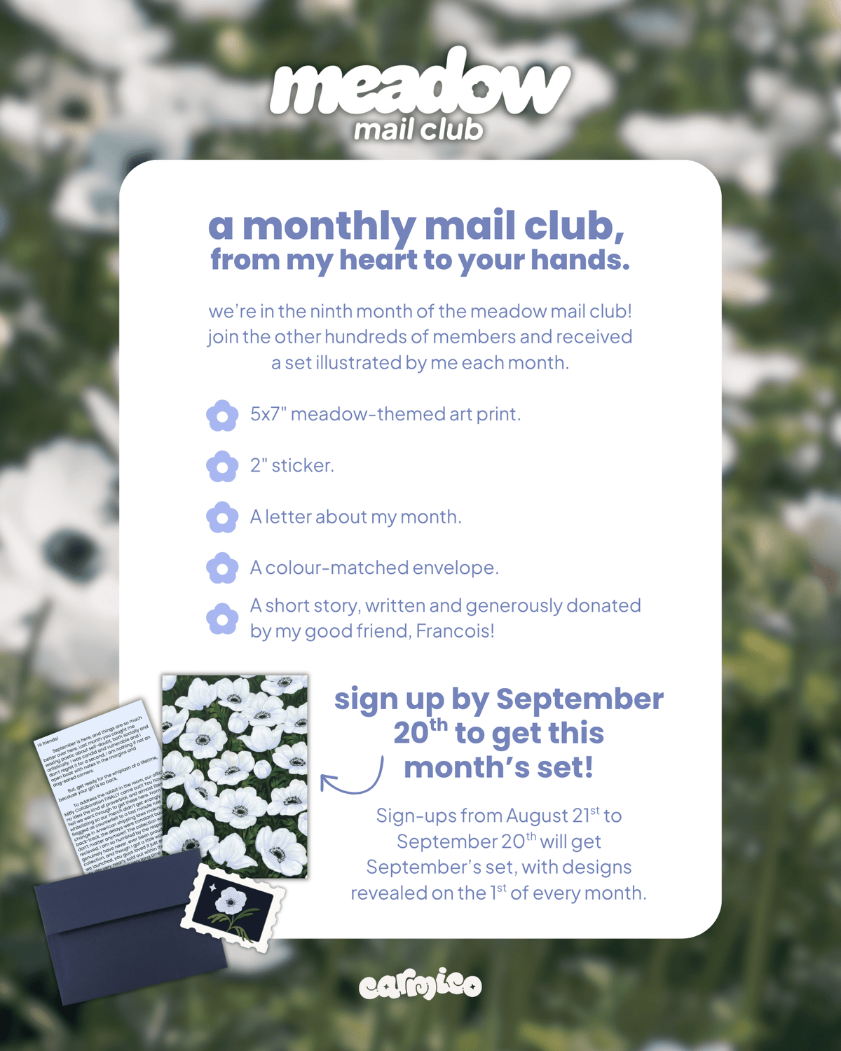 Meadow Mail Club ✿ August - carmico