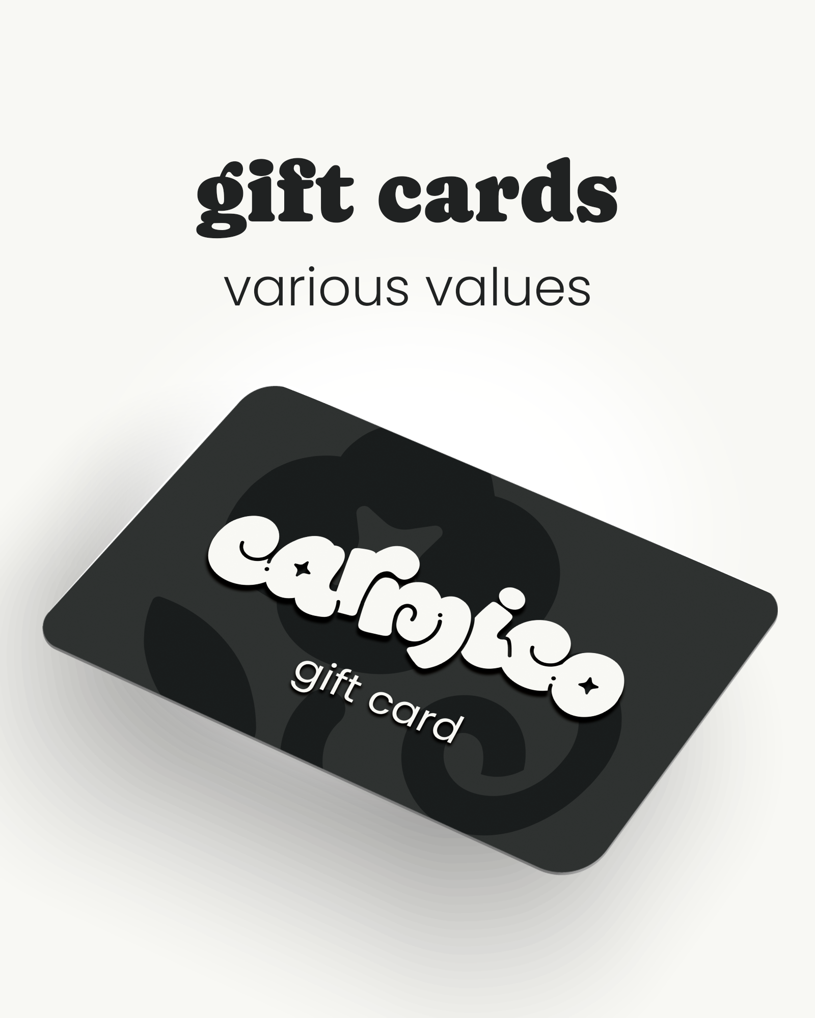 Varied Price Gift Cards