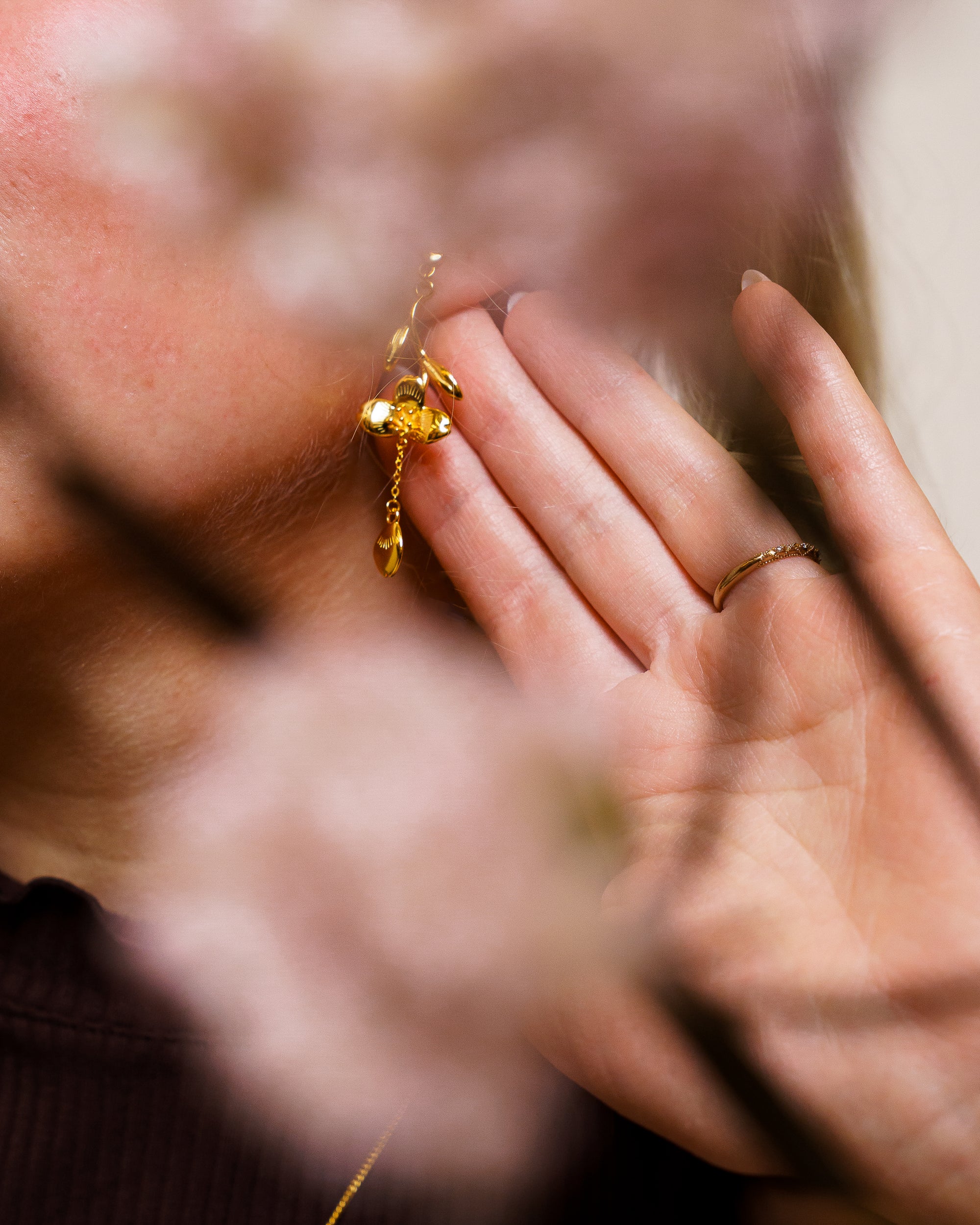 Loves Me Not | Gold Earrings