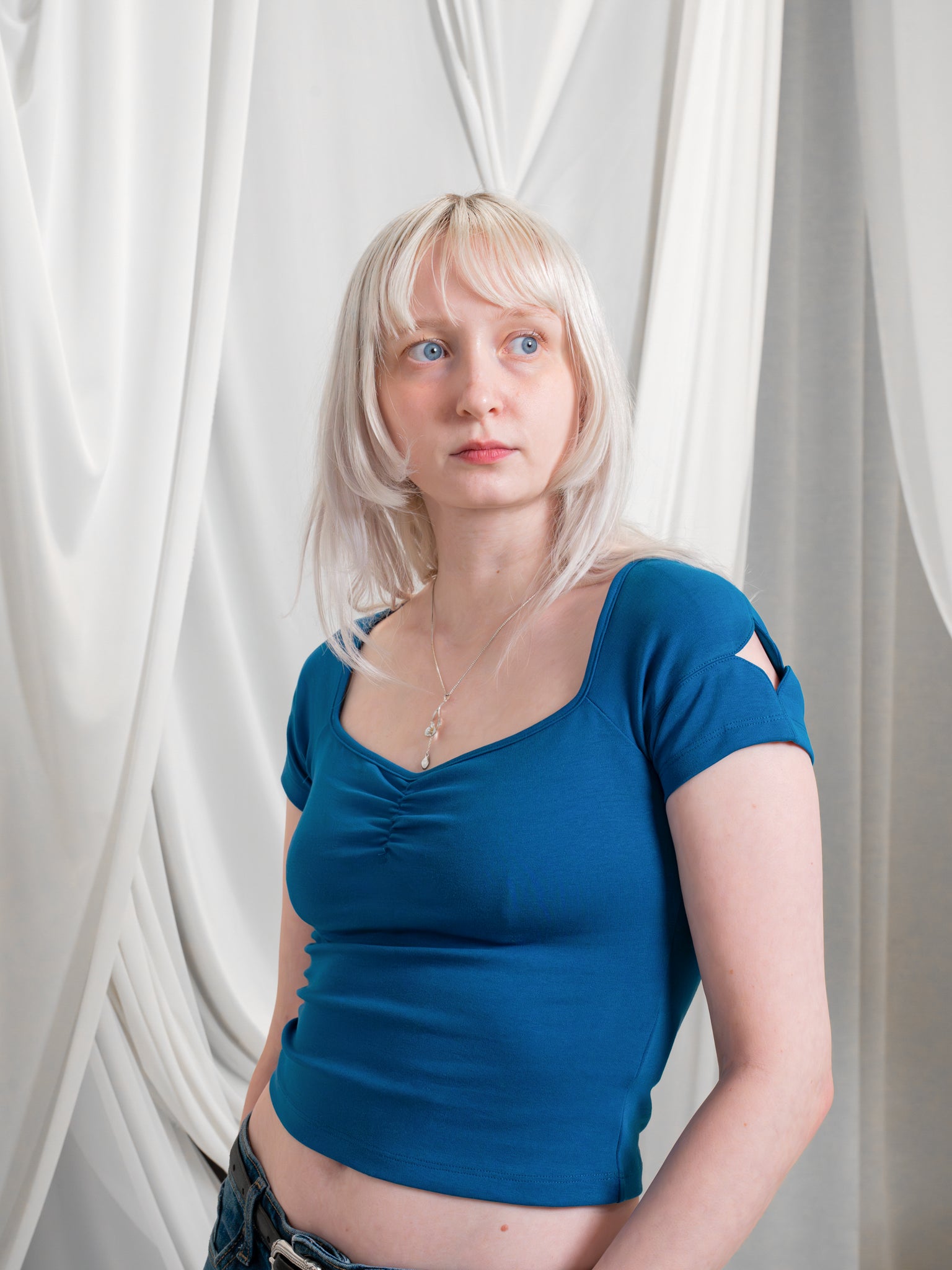 Blue Moon | Cap-Sleeve Tee