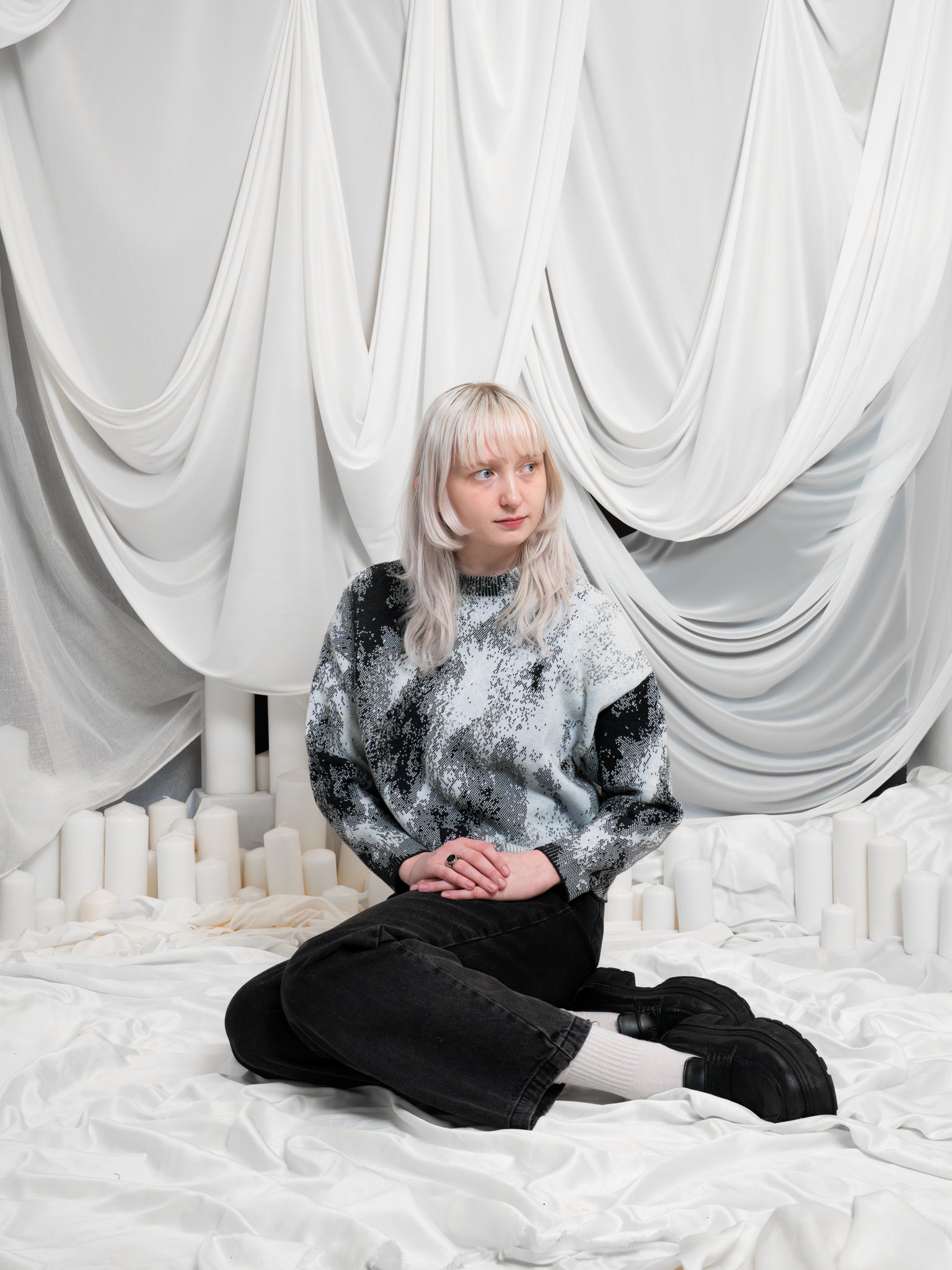 Lunar | Cropped Knit Sweater