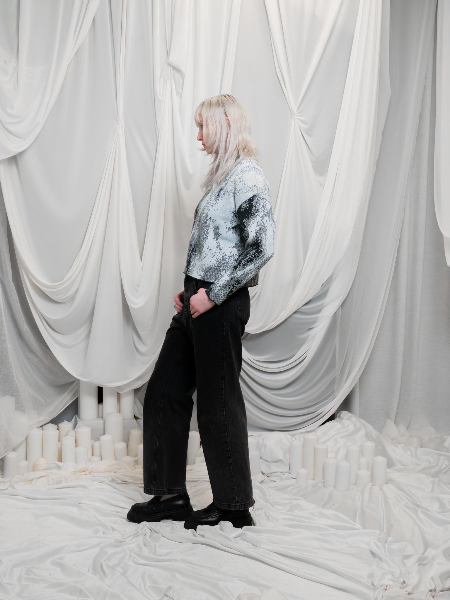 Lunar | Cropped Knit Sweater