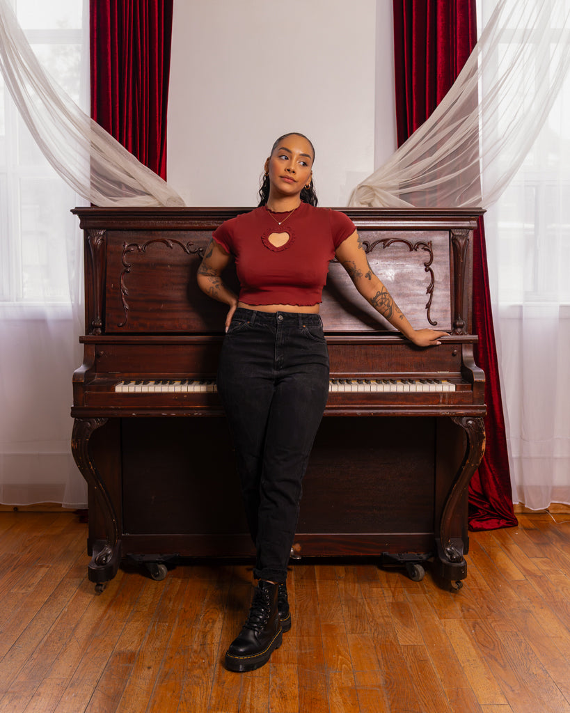 Heart Throb | Red Mini Tee