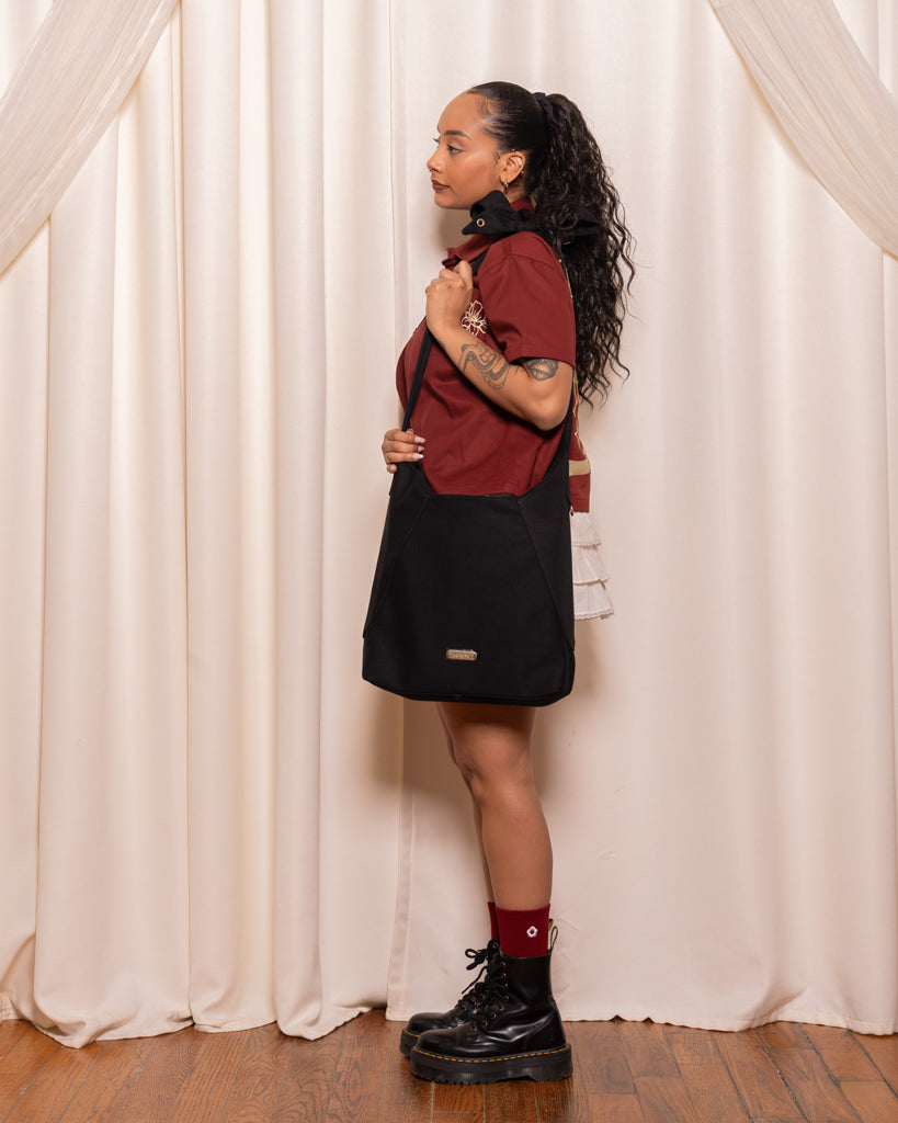 Tongue Tied | Black Tote Bag