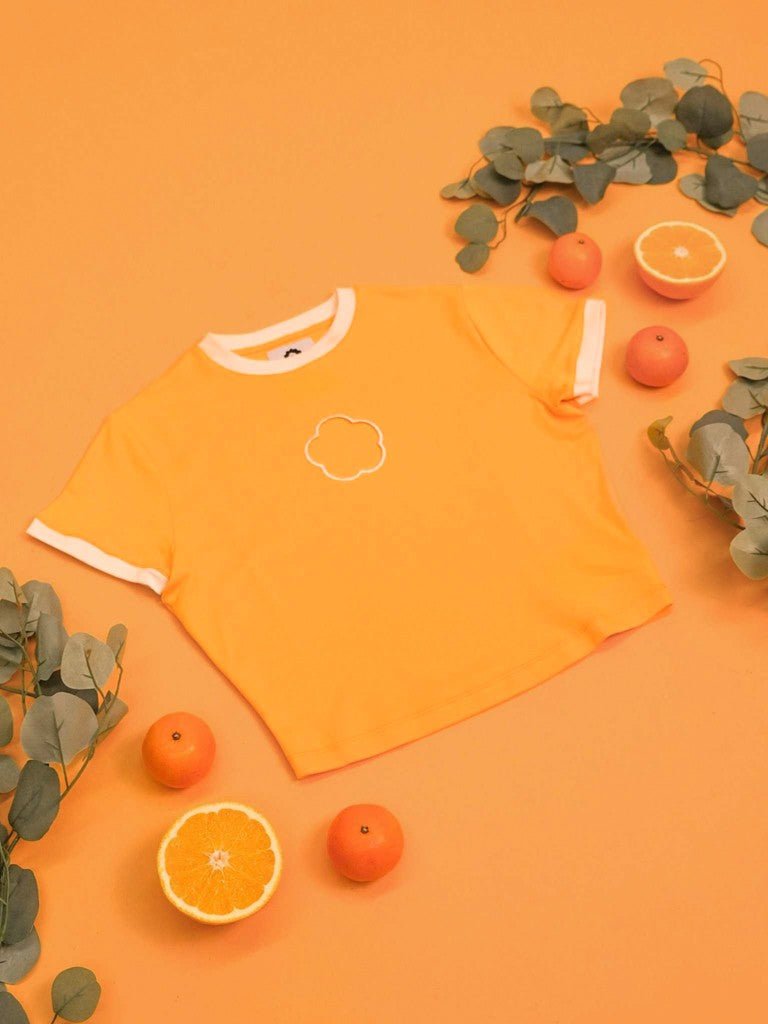 Orange | Blossom Mini Tee - carmico