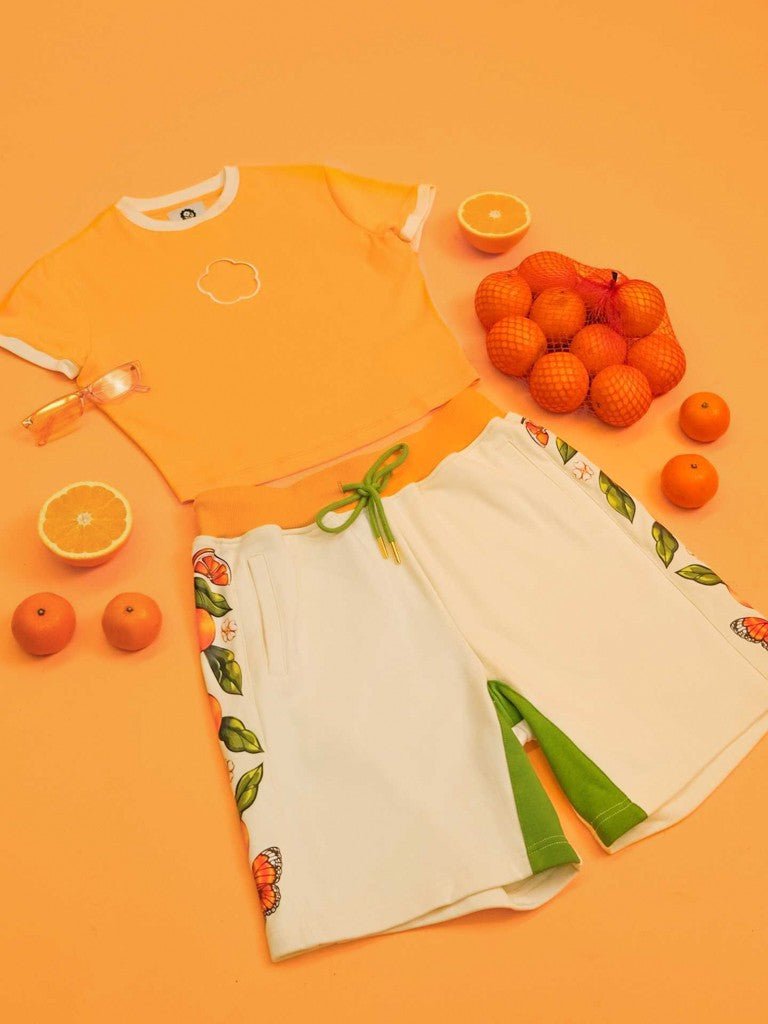 Orange | Blossom Mini Tee - carmico