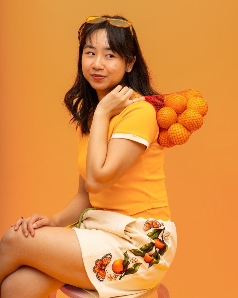 Orange | Blossom Mini Tee - carmico