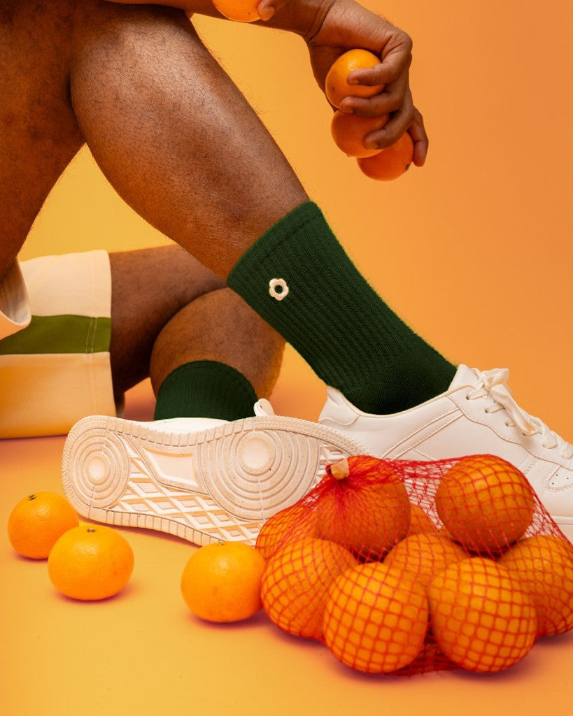 Leaf Green | Crew Socks