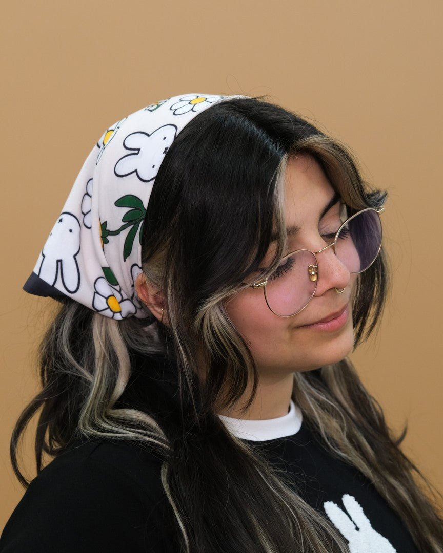 Miffy | All-Over White Bandana - carmico
