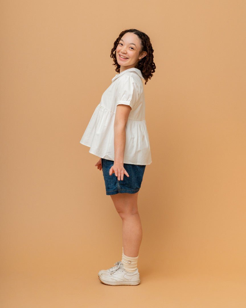 Miffy | White Peplum Blouse - carmico