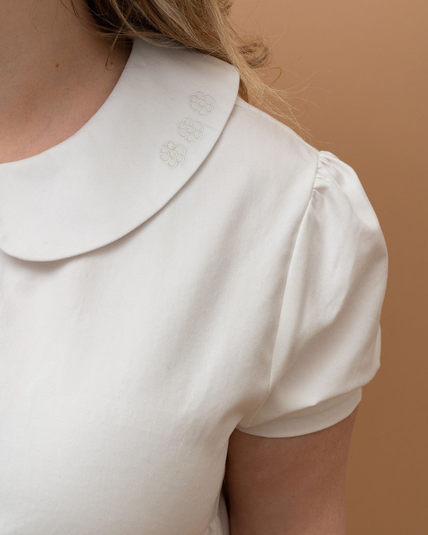 Miffy | White Peplum Blouse - carmico