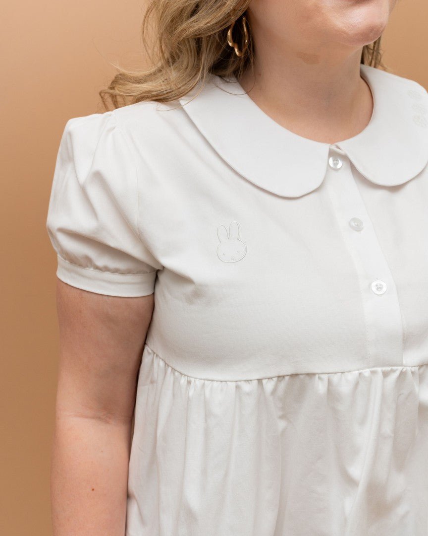 Miffy | White Peplum Blouse - carmico