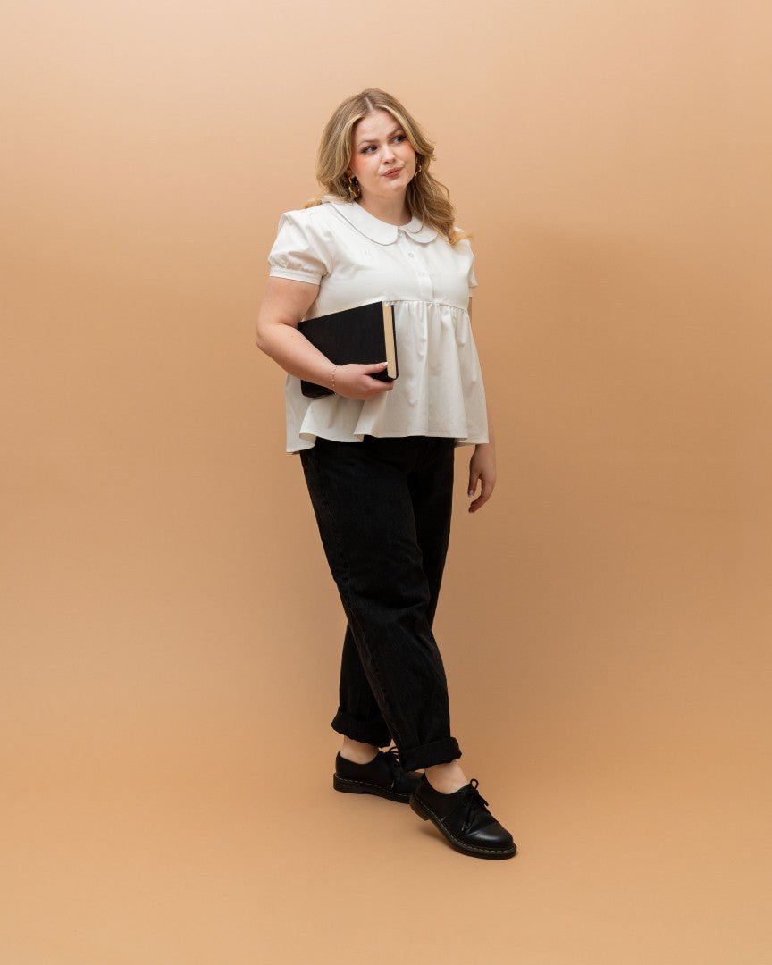 Miffy | White Peplum Blouse - carmico