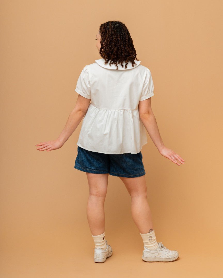 Miffy | White Peplum Blouse - carmico