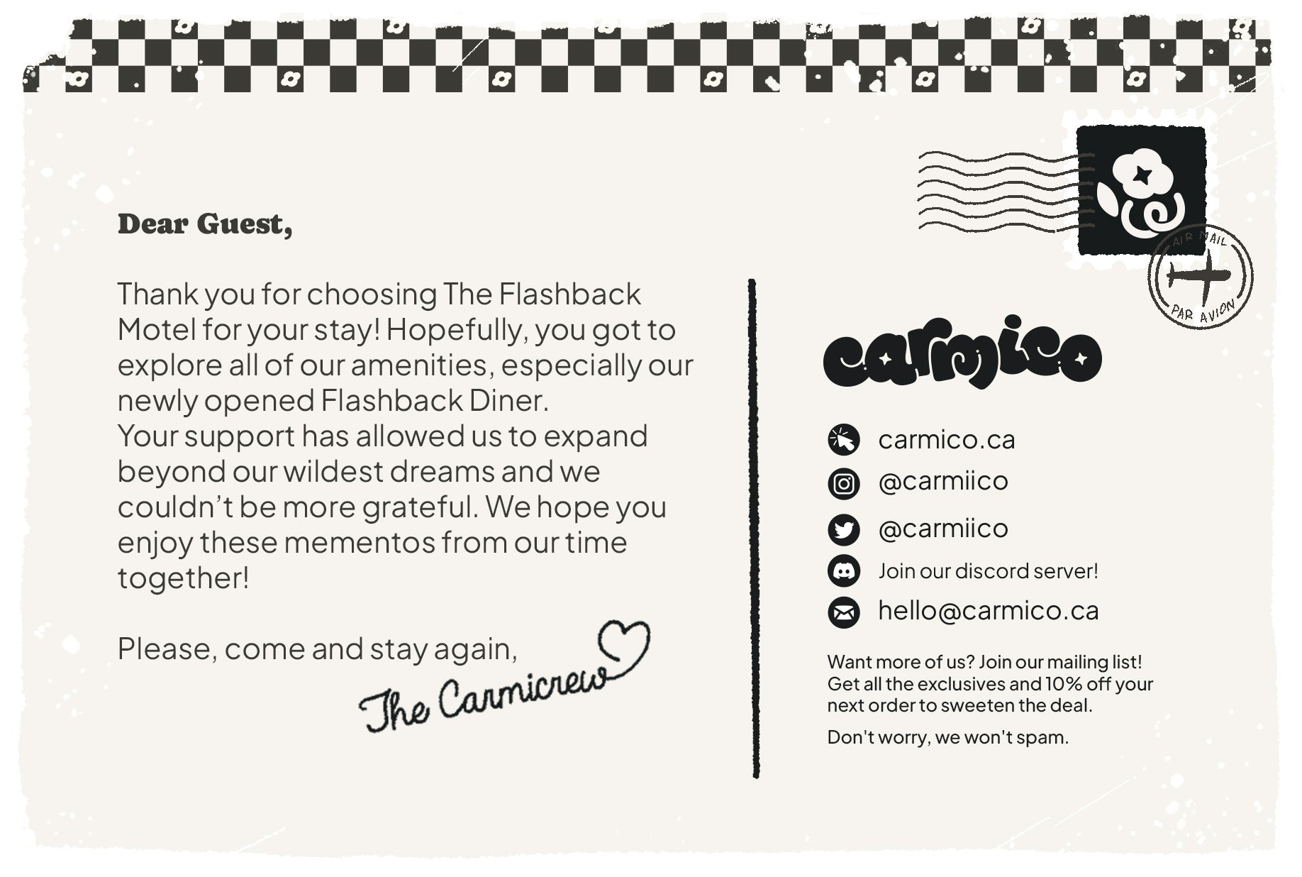 Flashback | Thank You Card