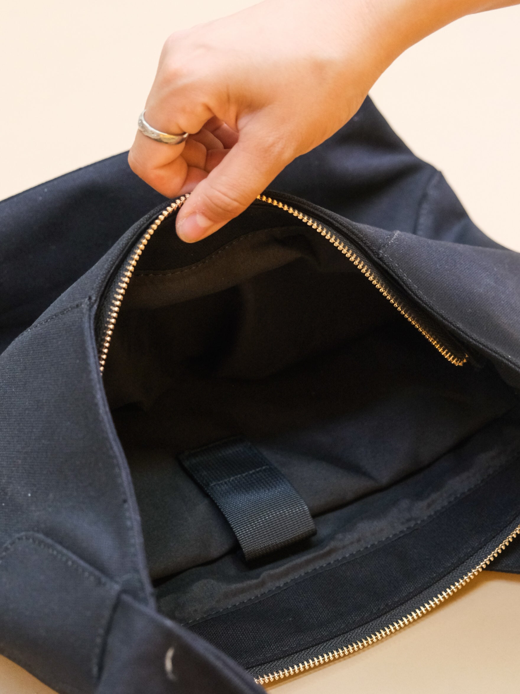 Tongue Tied | Black Tote Bag
