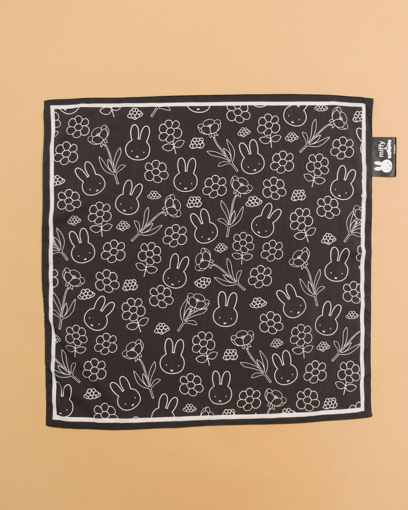 Miffy | All-Over Black Bandana - carmico