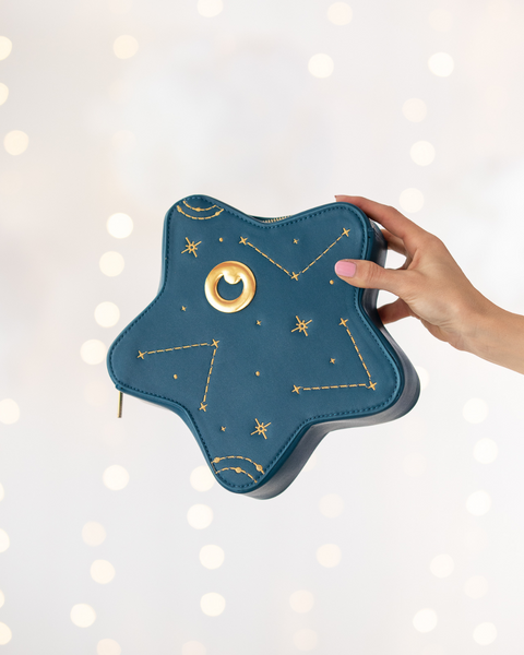 Moon Star Velvet Cosmetic Bag with Tassel – Kinky Cloth