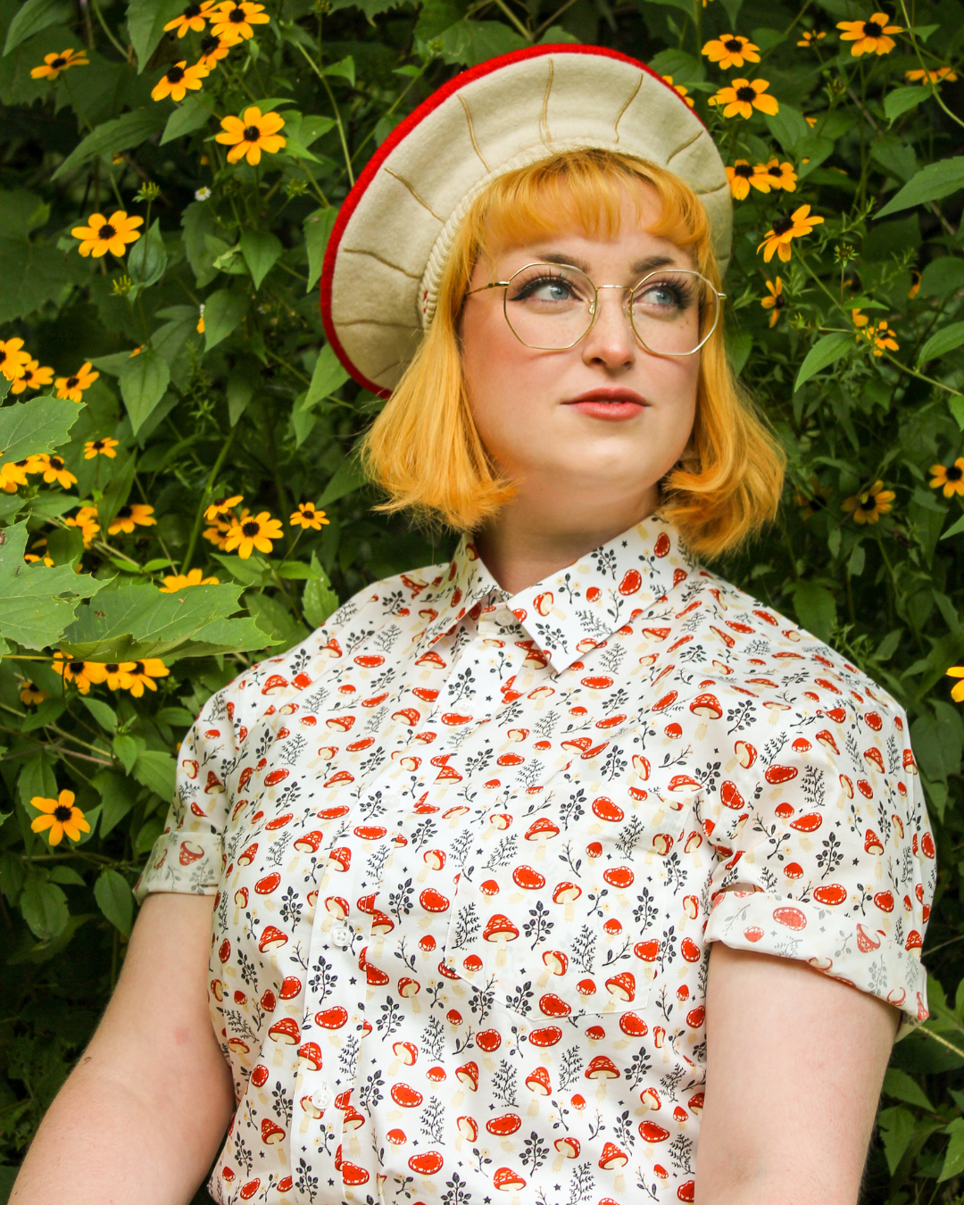 Mushroom Morning | Button Up Shirt [FINAL SALE]