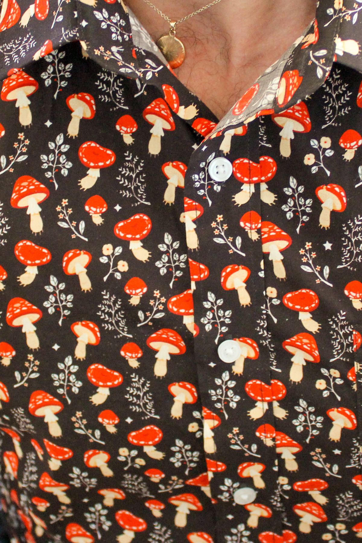 Witching Hour Mushroom | Button-Up Shirt [FINAL SALE]