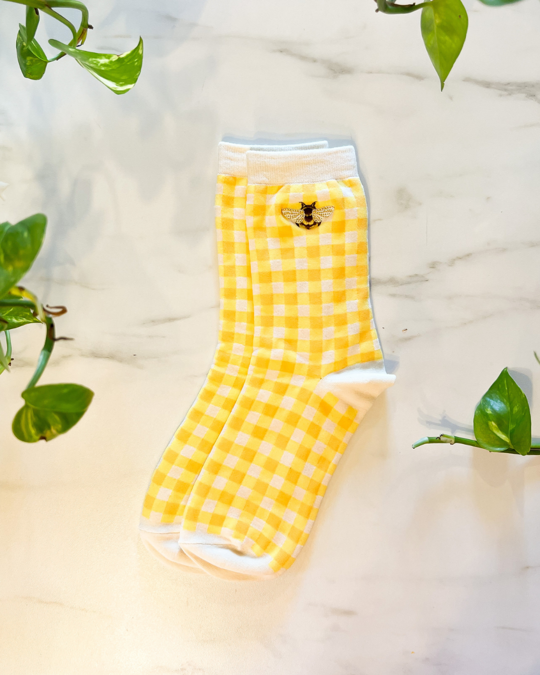 Honey Bee Socks | Embroidered